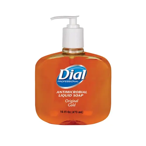 Dial Gold Antimicrobial Liquid Hand Soap Pump, 16 Fluid Ounces